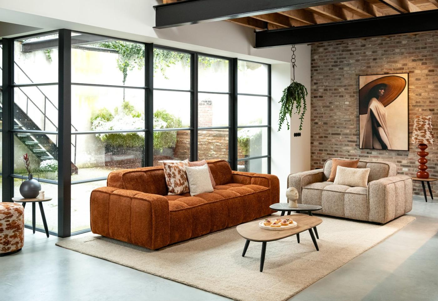 Maak je huis klaar voor het najaar Hoekbank Piastri in een warm interieur