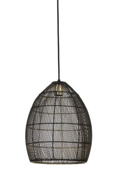 Hanglamp Marola zwart goud 37x30 cm