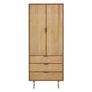 Boekenkast Aska (80 Cm) teak naturel brushed