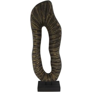 Decoratiebeeld Positano L goud zwart