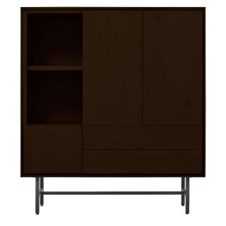 Opbergkast Belvio 125 cm dark oak