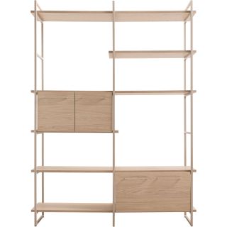 Wandkast Sistema 226x166x45 cm lichtgrijs