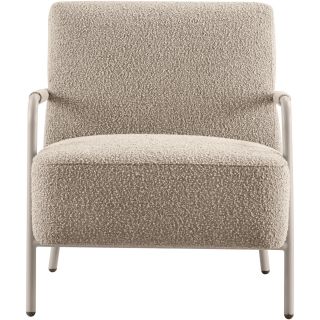 Fauteuil Posano bouclé beige