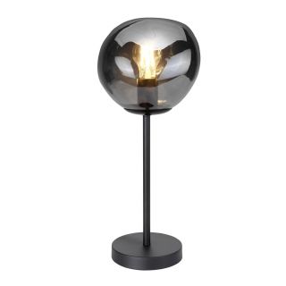 Tafellamp Macato zwart smoke glas 1-lichts