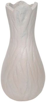 Vaas Duino 9x8x18 cm grijs rond