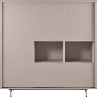 Opbergkast Famosa grijs 150x150x45 cm