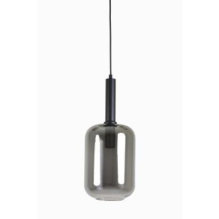 Hanglamp Peglio glas smoke zwart 1-lichts