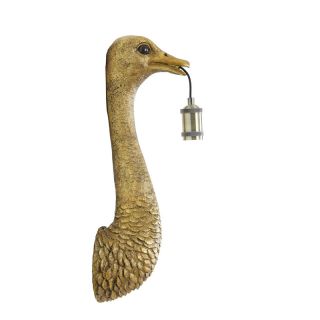 Wandlamp Mozzi struisvogel antiek brons