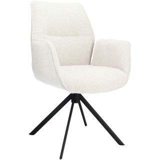 Eetkamerstoel Ombrone draaibaar lichtgrijs