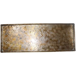 Decoratieschaal Trebbia 15x40 cm rechthoekig brons