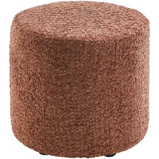 Poef Roby 40 cm bruin rond