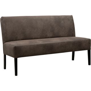 Eetkamerbank Avanza 150 cm microleder donkergrijs