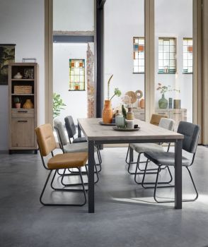 Eettafel Hevano eikenhout 220x100 cm rechthoekig