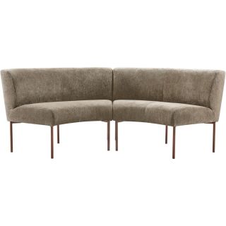 Eetkamerbank Cenare 230 cm taupe