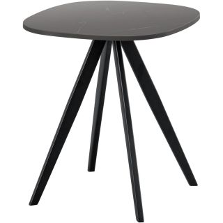 Bijzettafel Fitura keramiek 40x40 cm vierkant zwart