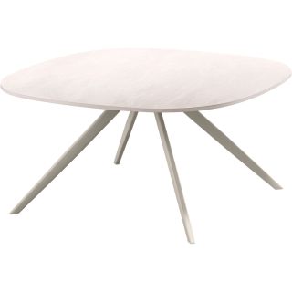 Salontafel Fitura keramiek 80x80 cm vierkant wit