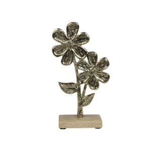Ornament Toricella bloem astra L goud