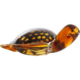 Decoratiebeeld Mannu schildpad van glas