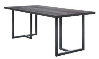 Eettafel Vinito 190x95 eiken fineer zwart