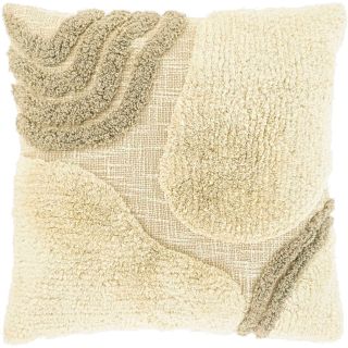 Sierkussen Foglia 45x45cm dessin 3 naturel