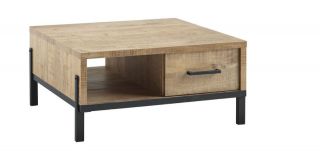 Salontafel Ricardi 90x90 cm vierkant mango