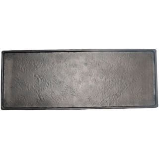 Decoratieschaal Trebbia 20x60 cm rechthoekig zwart