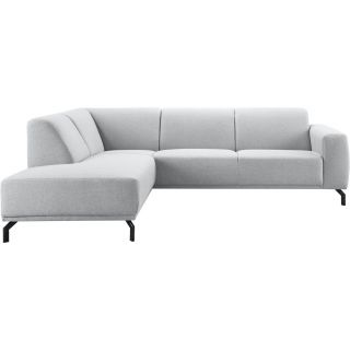 Hoekbank links Bellanti lichtgrijs premium comfort