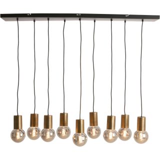 Hanglamp Trecate ruw antiek brons 9-lichts