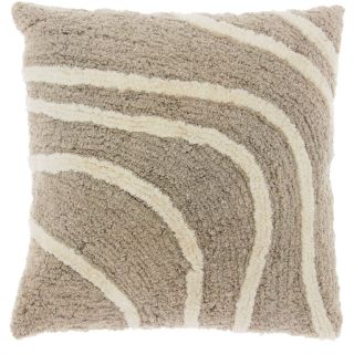 Sierkussen Foglia 45x45cm dessin 10 taupe