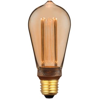 E27 Ledlamp Illumi amber 3,5 Watt 6,4 cm druppel