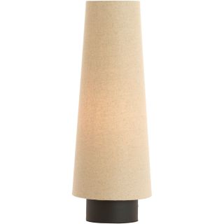 Tafellamp Dazoi L zwart naturel linnen 1-lichts