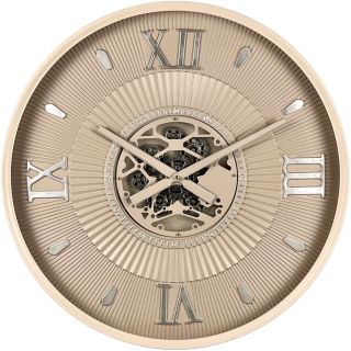 Klok Nimar metaal rond 60cm taupe dessin 54