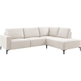 Hoekbank rechts Fabria beige basic comfort