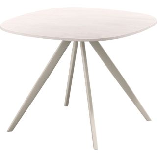 Bijzettafel Fitura keramiek 60x60 cm vierkant wit