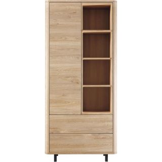 Opbergkast Lirona old oak 1 deur, 2 lades, 4 open vakken
