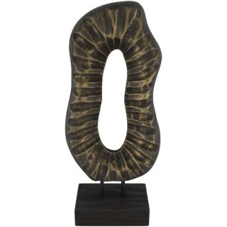 Decoratiebeeld Positano S goud zwart