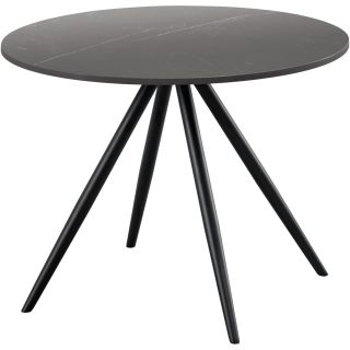 Bijzettafel Cercio keramiek 60 cm rond zwart