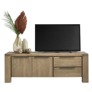 Tv-meubel Valvola (165 cm) acaciahout smoked brown
