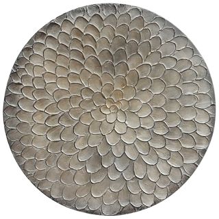 Wandornament Pictura 60 cm rond grijs