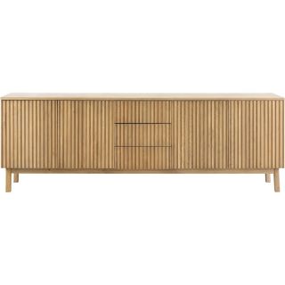 Dressoir Arrosto eikenhout 76x225x45 cm light roast
