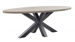 Ovale tafel 230x110 Tavolo (2 componentenlak) turf