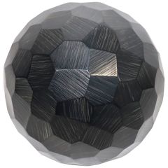 Decoratiebeeld Trebbia bal L zwart