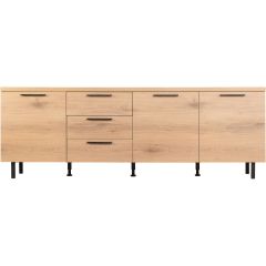 Dressoir Paranno 77x220x42 cm bruin