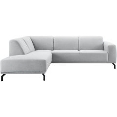 Hoekbank links Bellanti lichtgrijs basic comfort