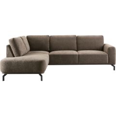 Hoekbank links Vanetti donkerbruin basic comfort