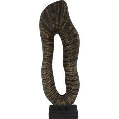 Decoratiebeeld Positano L goud zwart