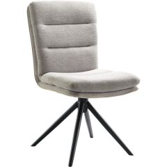 Eetkamerstoel Letta draaibaar lichtgrijs