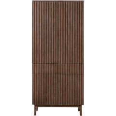 Opbergkast Arrosto eikenhout 202x90x45 cm Dark Roast