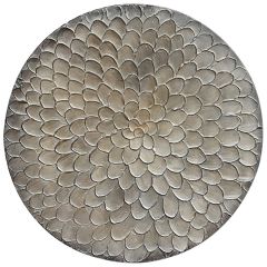 Wandpaneel Pictura 100 cm rond grijs