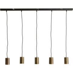 Hanglamp Trecate ruw antiek brons 5-lichts